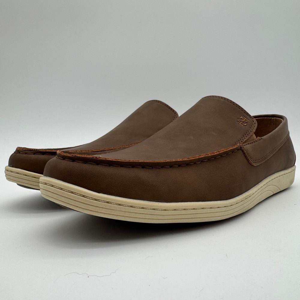 IZOD Seapoint Tan Slip On Casual Loafers Men's Size 10.5 New‎ With Box
